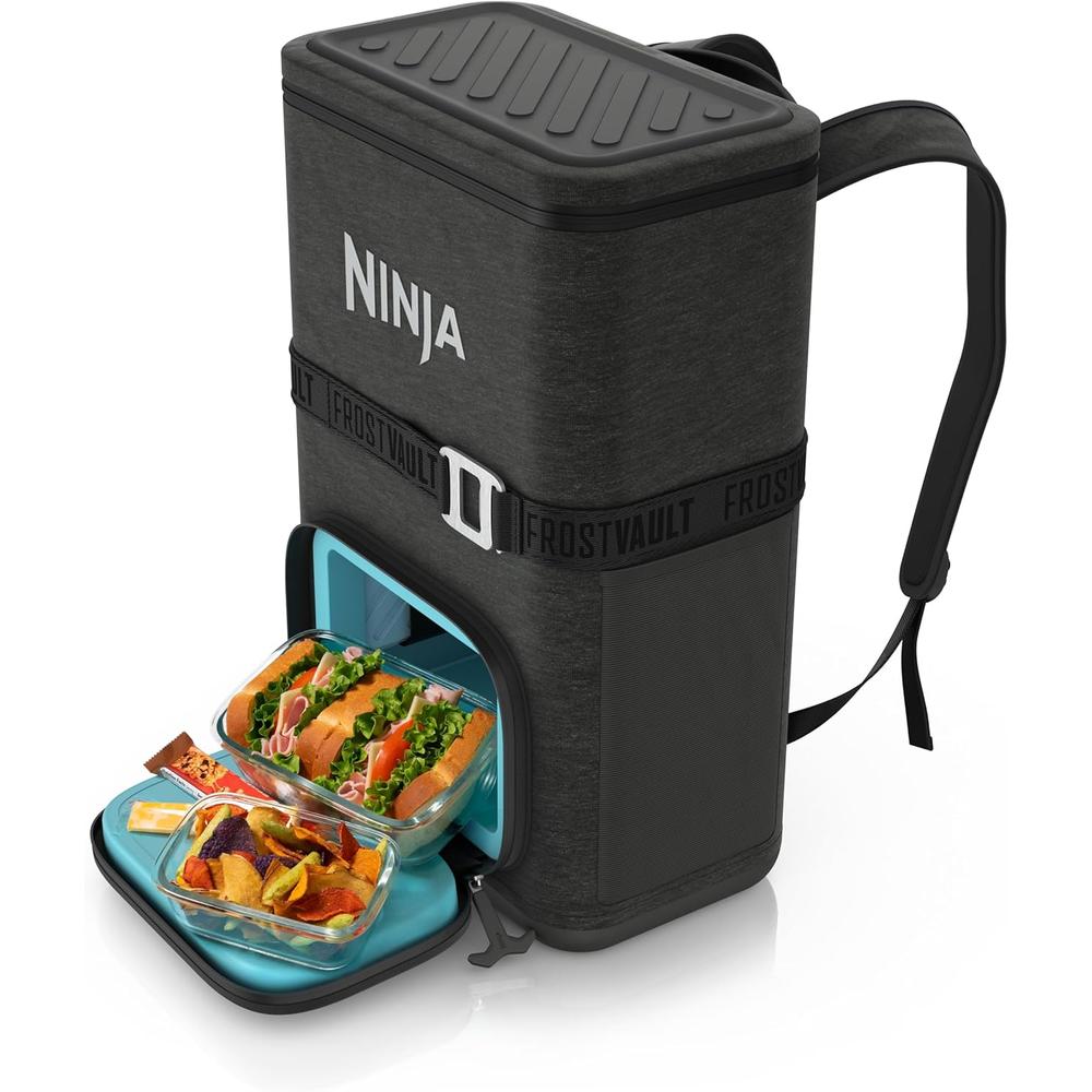 Ninja mochila térmica Frostvault Go Can, 24 qt / 22,7 L | Gris Oscuro