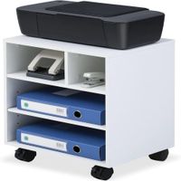 Mueble Auxiliar para impresora de melamina blanco