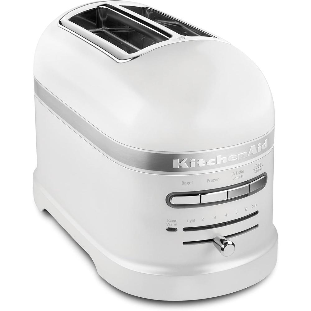KitchenAid, tostadora automática 2 rebanadas ranura ancha | Blanco perla