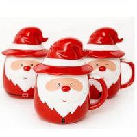 Azucarera de Ceramica Dulcero Navidenas Taza Papa Noel