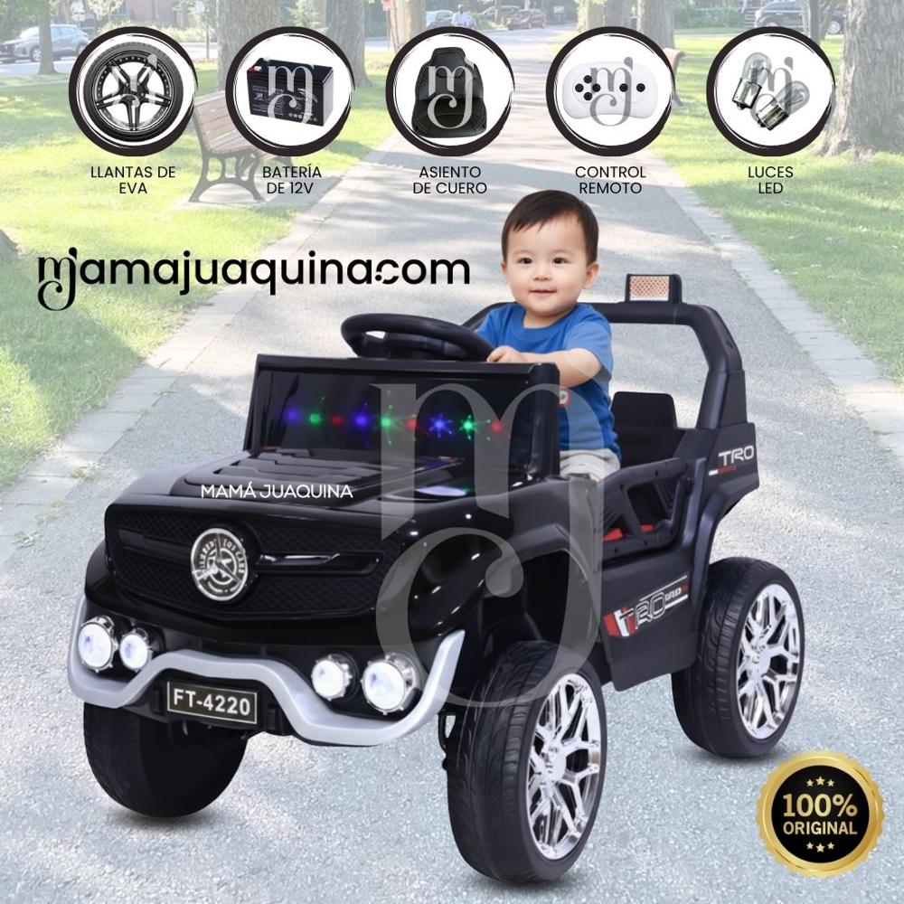 Carro a Batería para Niños TRAXXAS Luces Led Black