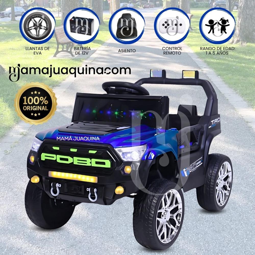 Carro a Batería para Niños RAPTOR MINI Luces Led Blue