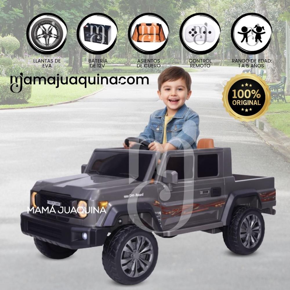 Carro a Batería para Niños TUNDRA Luces Led Gray
