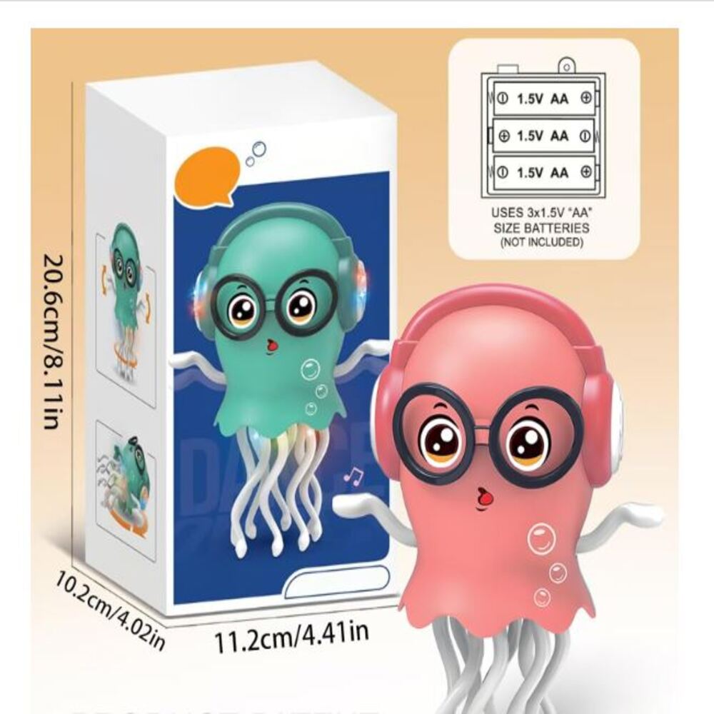 Juguetes Electrico Pulpo Interactivo -Rosado