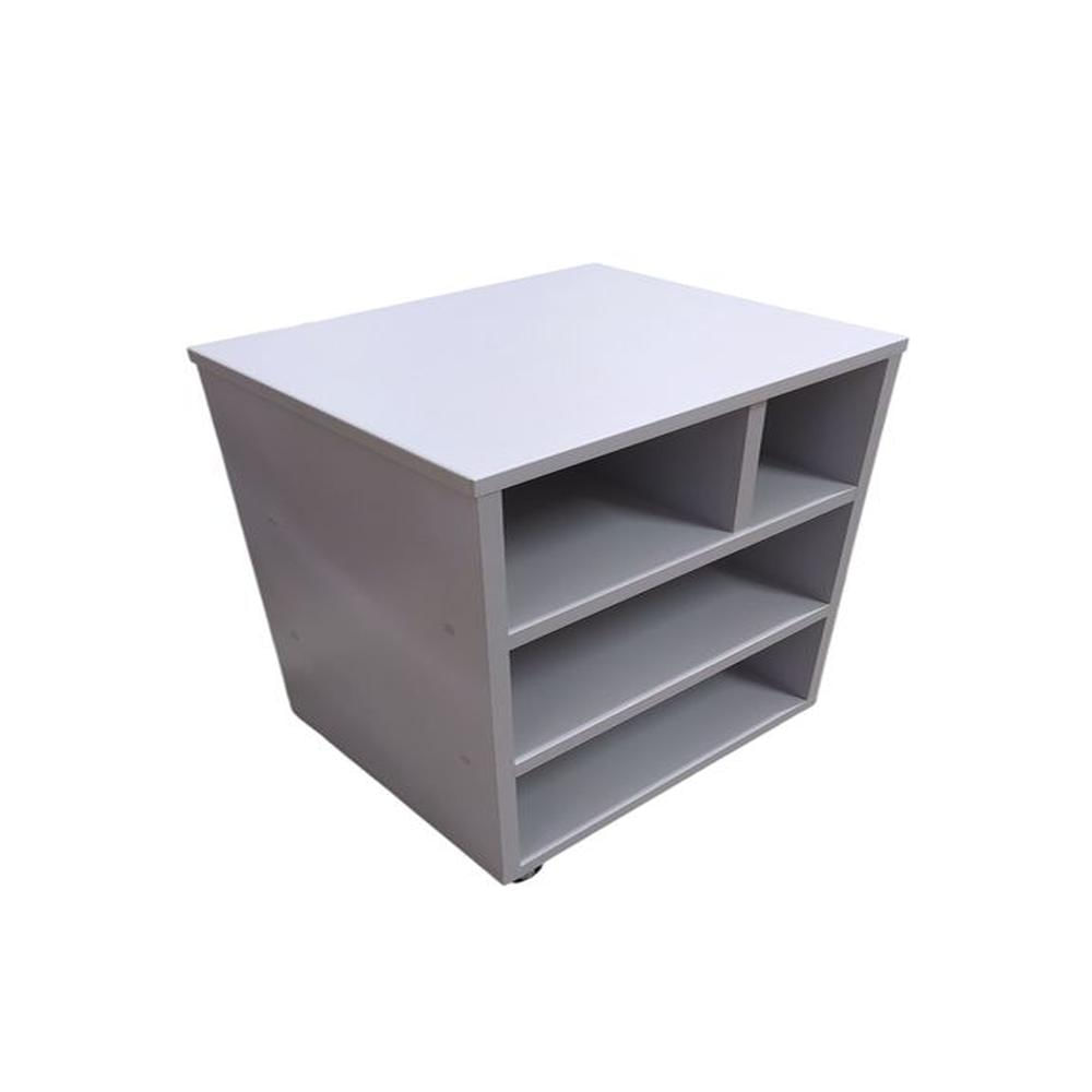 Mueble Auxiliar para impresora de melamina gris