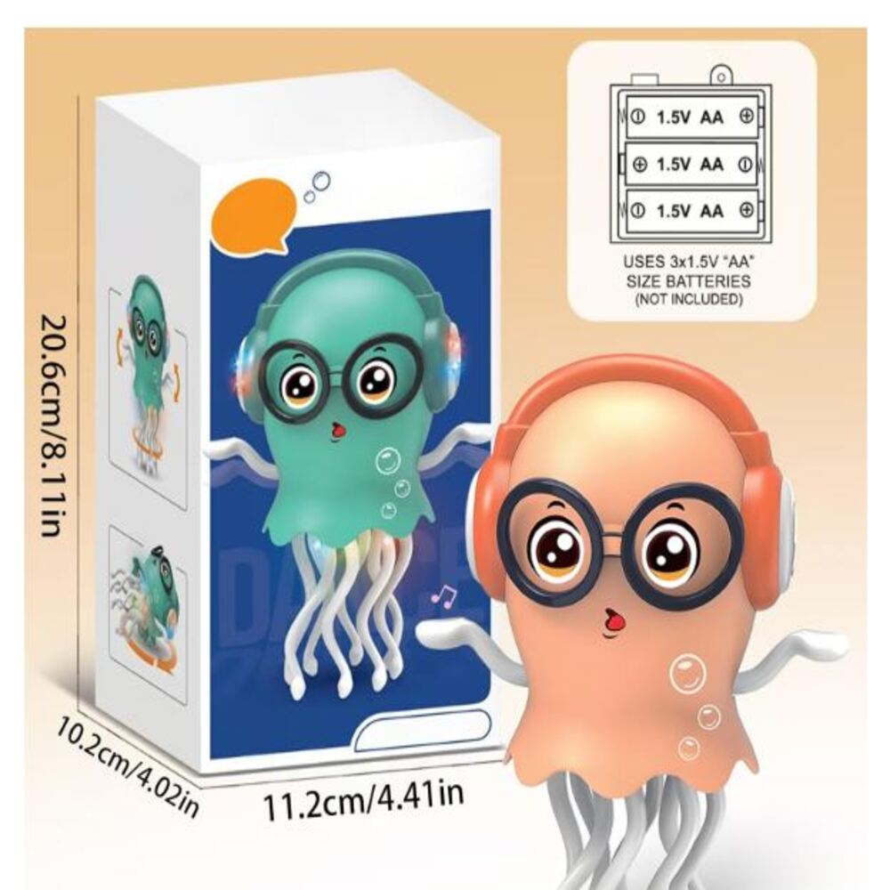 Juguetes Electrico Pulpo Interactivo -Orange