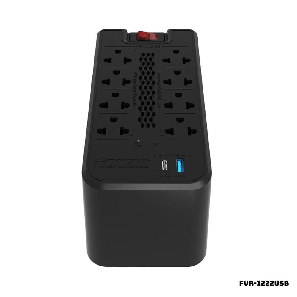 ESTABILIZADOR FORZA 1200VA 600W - FVR-1222USB