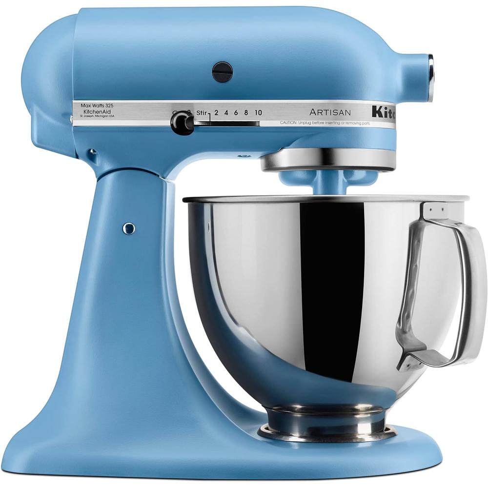 KitchenAid KSM150PS Artisan, batidora de pie 5 qt / 4.7 L con protector | Azul