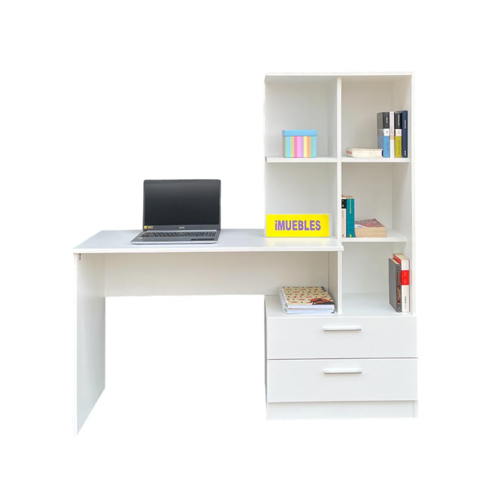 Escritorio con Estante Color Blanco
