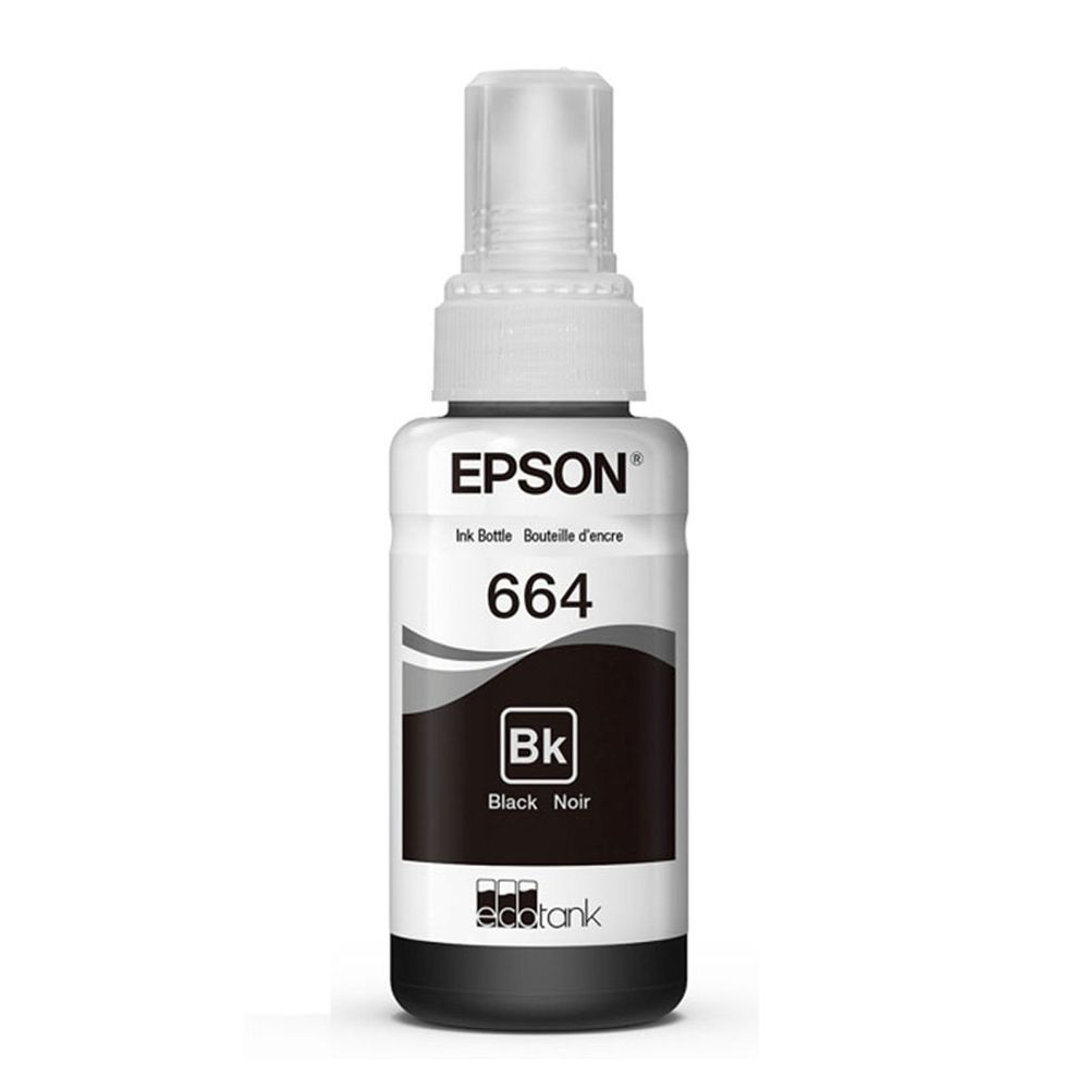 Botella de Tinta Epson T664120 Negro L200/L300/L455/L565