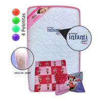 Colchón de Bebe para Cunas Pack and Play Rosa