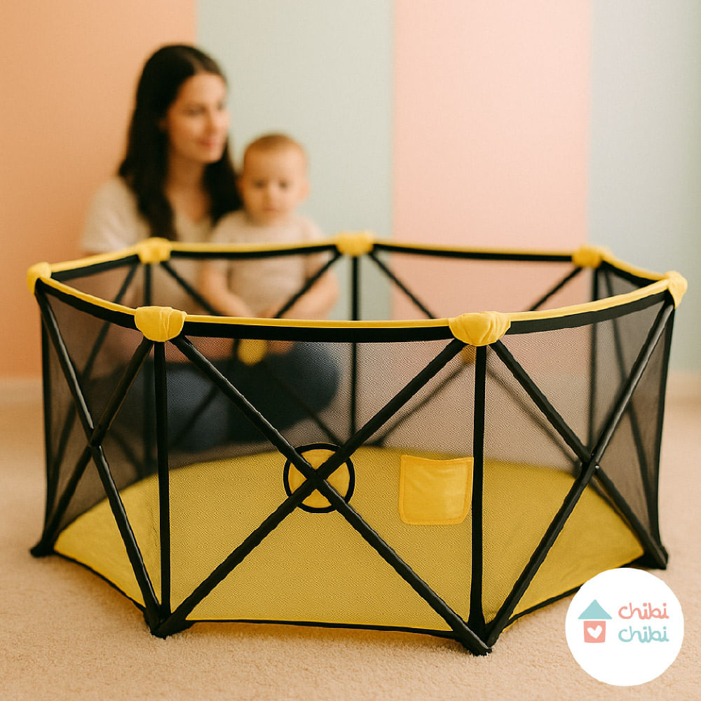 CORRAL PORTÁTIL PLAY AMARILLO