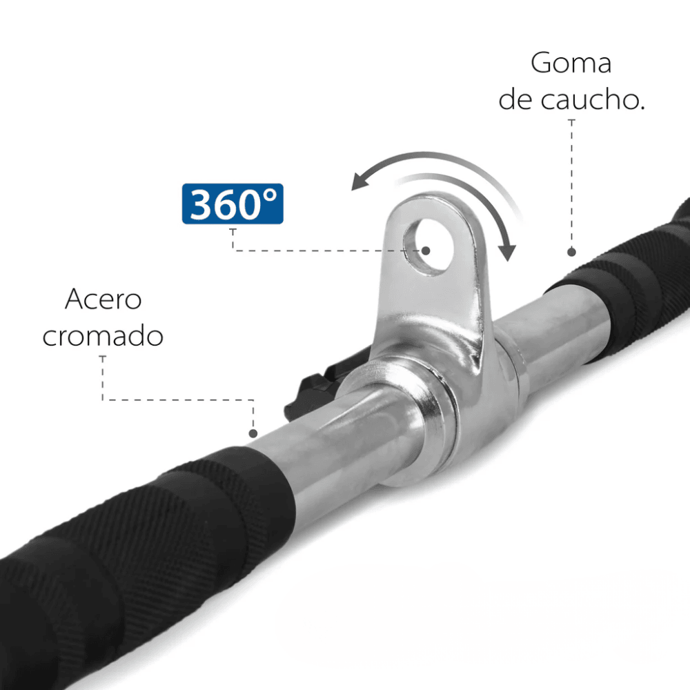 Accesorio de polea N2 - Agarre Recta Bíceps Tríceps