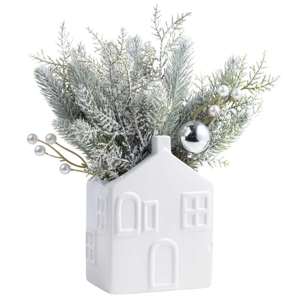 Adorno DECO HOME Maceta Casa Bosque Natural