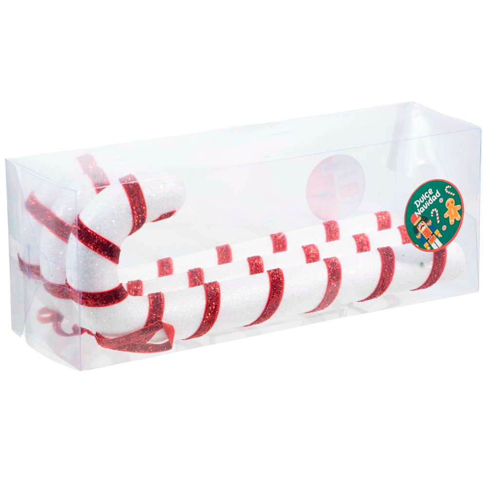 Adorno DECO HOME Set x3 Bastones 30cm Dulce Navidad