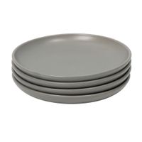 Set de 4 Platos de Cerámica Orange Modelo BGC07128 20cm Apto para Lavavajillas y Microondas