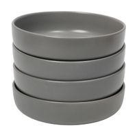 Set de 4 Bowl Cerámica Orange Modelo BGC07126 19cm Gris