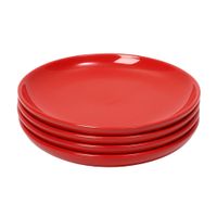 Set de 4 Platos de Cerámica Orange Modelo BGC07124 20cm Gris