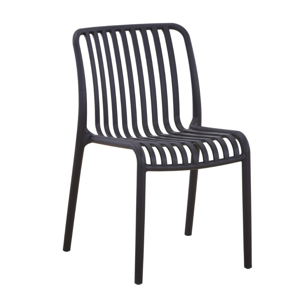 Silla Plástica blanco/negro 42 x 58 x 80cm Orange