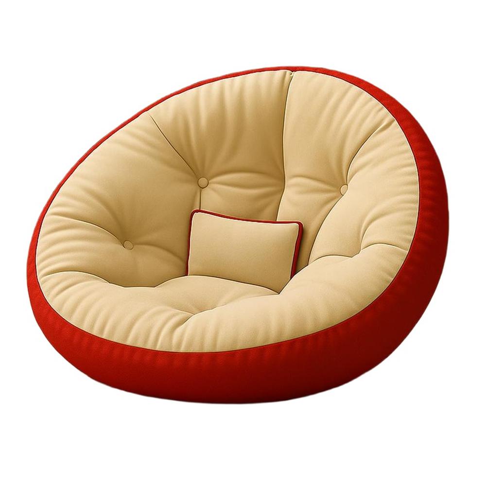 Futón Tipo Gota Estilo Japones Rojo