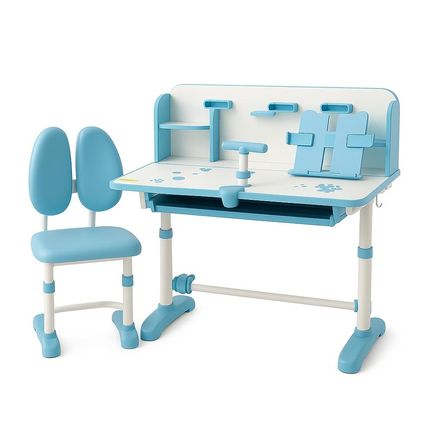 Set de Escritorio Infantil Regulable Multifuncional Azul Set de Escritorio Infantil Regulable Multifuncional Azul