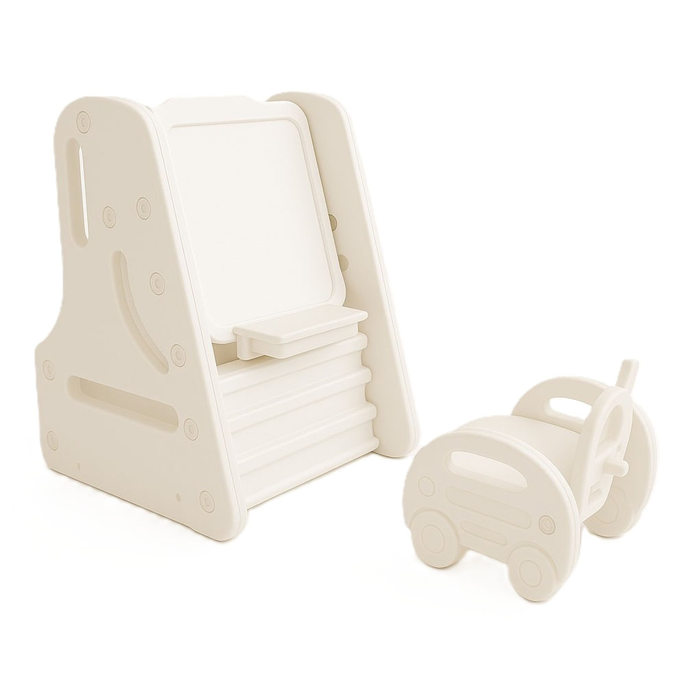 Mesa de Aprendizaje Convertible 3 en 1 Blanco