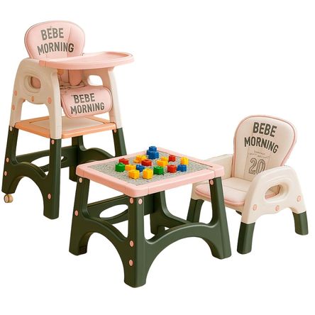 Silla de Comer / Mesa de Juegos Multifuncional Rosado