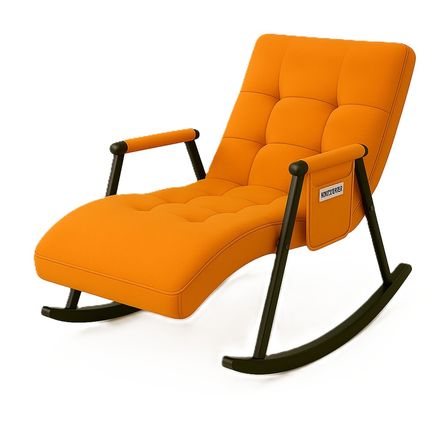 Silla Mecedora Reclinable Naranja Silla Mecedora Reclinable Naranja