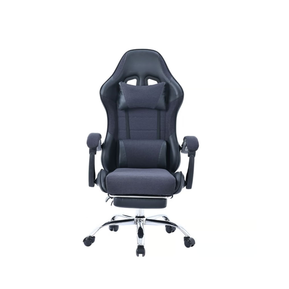 Silla Gamer Ergonómica Reclinable 135° con Reposapies GC-2221T