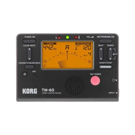 Afinador Metrónomo KORG TM-60-BK Afinador Metrónomo KORG TM-60-BK