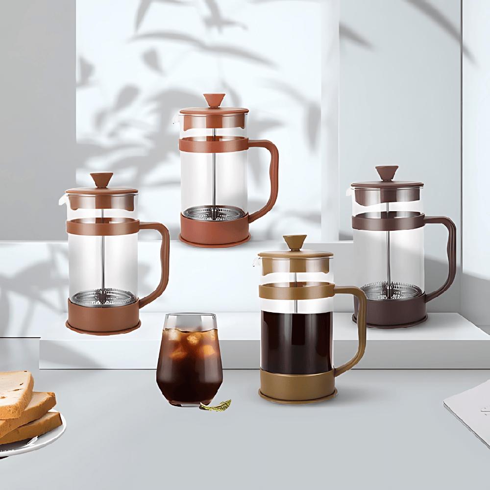 Prensa francesa vidrio color black 600 ml Wallace