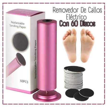 REMOVEDOR DE CALLOS ELÉCTRICO CON 60 DISCOS-FUCSIA