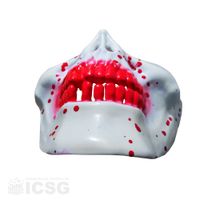 Máscara Media Cara Blanco Cosplay Halloween con Accesorio