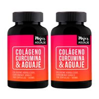 Colágeno, Curcumina y Aguaje 500 mg Mujer Aguaje Pack x 2