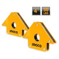 Pack x 2 Unidades Escuadra magnética 4"" para Soldar Ingco AMWH50041