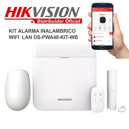 Kit Alarma Wifi Inalambrico Hikvision Ds-Pwa48-Kit-Wb 48 Zonas Kit Alarma Wifi Inalambrico Hikvision Ds-Pwa48-Kit-Wb 48 Zonas