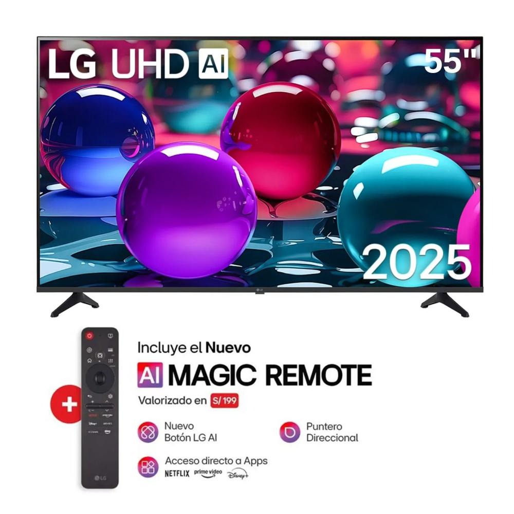 Televisor LG 55 Smart UHD 4K Thinq Ai 55UA7300PSB - Nuevo 2025 Televisor LG 55 Smart UHD 4K Thinq Ai 55UA7300PSB - Nuevo 2025