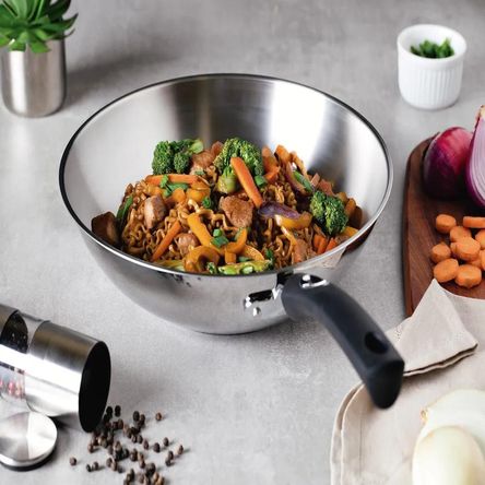 Sartén Acero Inoxidable fondo triple 24cm Tramontina acero Sartén Acero Inoxidable fondo triple 24cm Tramontina acero