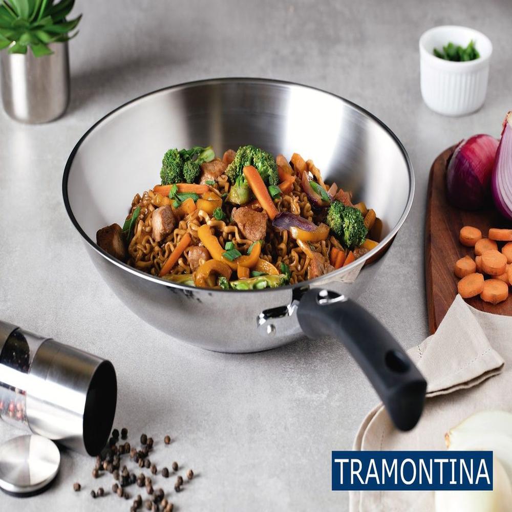 Sartén Acero Inoxidable fondo triple 28 cm Tramontina- profesional