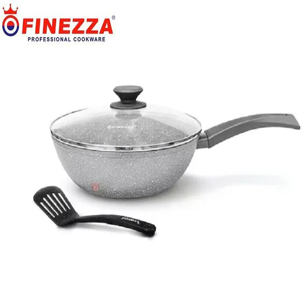 Sarten con tapa para Induccion Finezza 26 cm con Espátula gris Sarten con tapa para Induccion Finezza 26 cm con Espátula gris