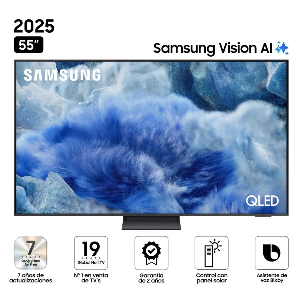 TELEVISOR SAMSUNG 55 QLED Q8F Vision Ai Smart Tv 2025 TELEVISOR SAMSUNG 55 QLED Q8F Vision Ai Smart Tv 2025