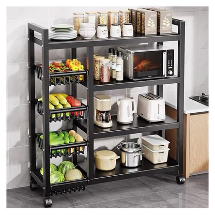 Estante Organizador Verdulero Frutero Microondas 5 Niveles RuedasMY010 Estante Organizador Verdulero Frutero Microondas 5 Niveles RuedasMY010