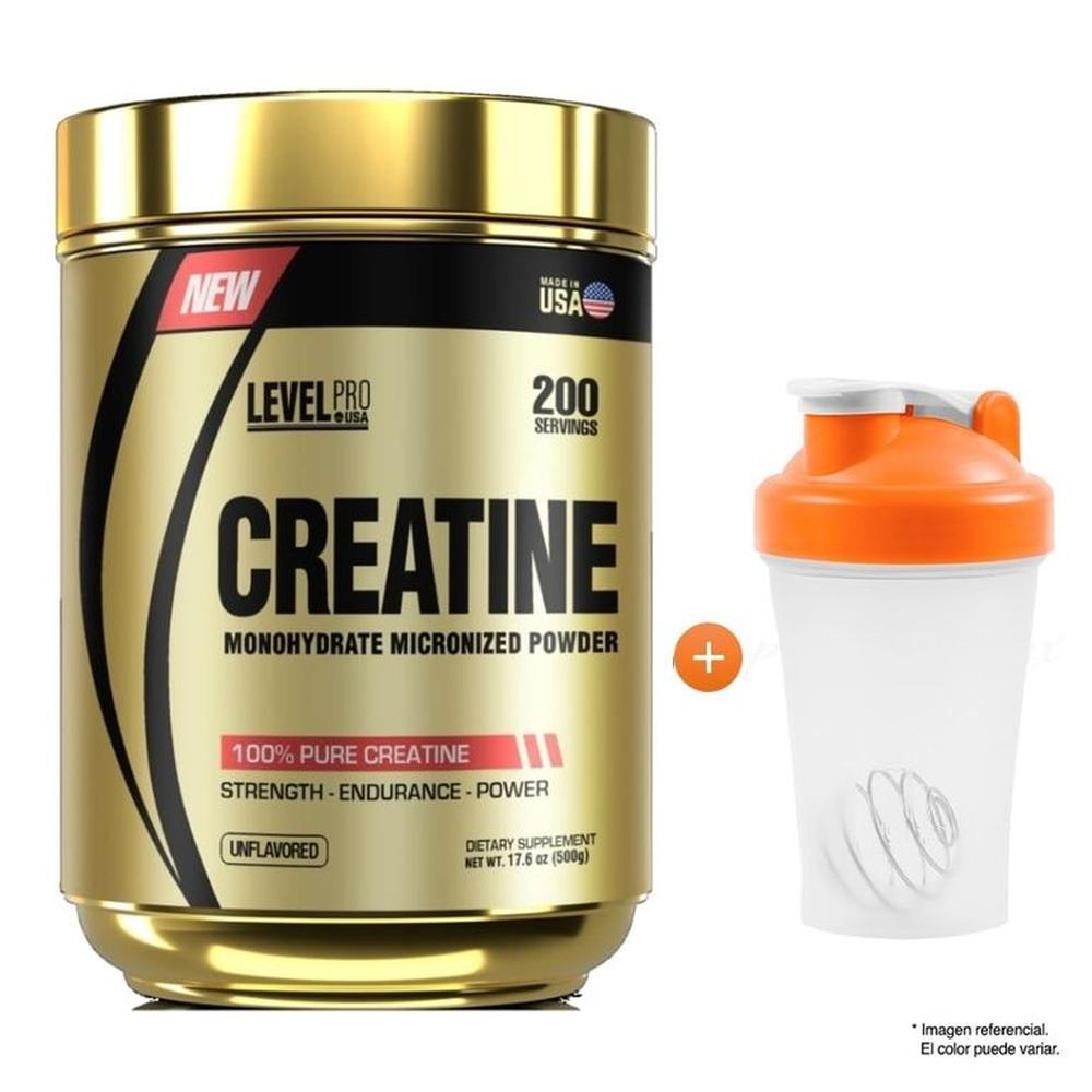CREATINA MICRONIZADA 500 GRAMOS LEVEL PRO CREATINA MICRONIZADA 500 GRAMOS LEVEL PRO