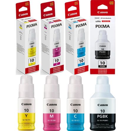 Botella Tinta Canon GI-10 KIT PACK Botella Tinta Canon GI-10 KIT PACK