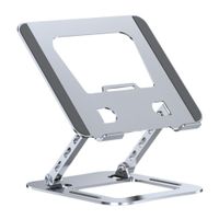 Soporte Metálico Laptop 10-17""  Ajustable Altura 45-30 cm y Doble Eje HX-ZJ51
