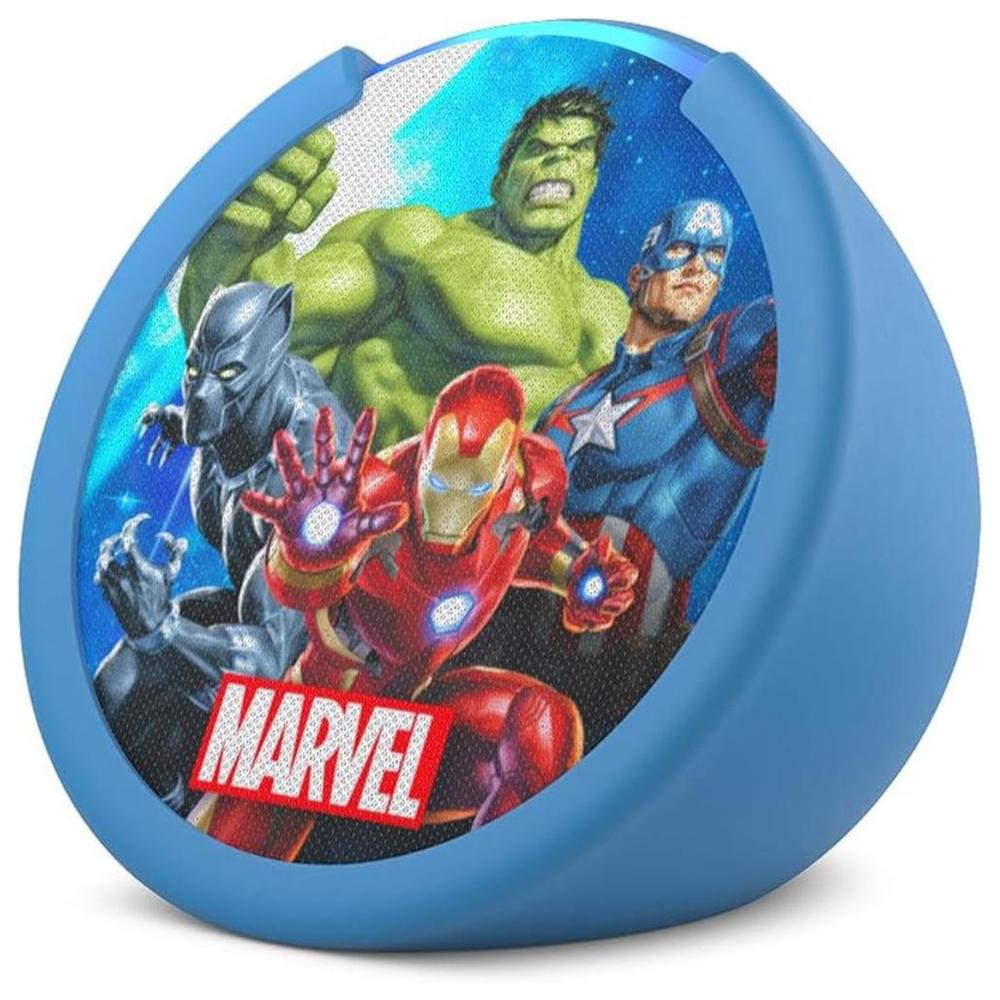 ASISTENTE VOZ AMAZON ECHO POP KIDS EDICIÓN AVENGERS MARVEL ASISTENTE VOZ AMAZON ECHO POP KIDS EDICIÓN AVENGERS MARVEL