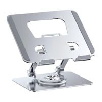 Soporte Metálico Ajustable con Giro 360° y Doble Eje para Tablet MY-7323
