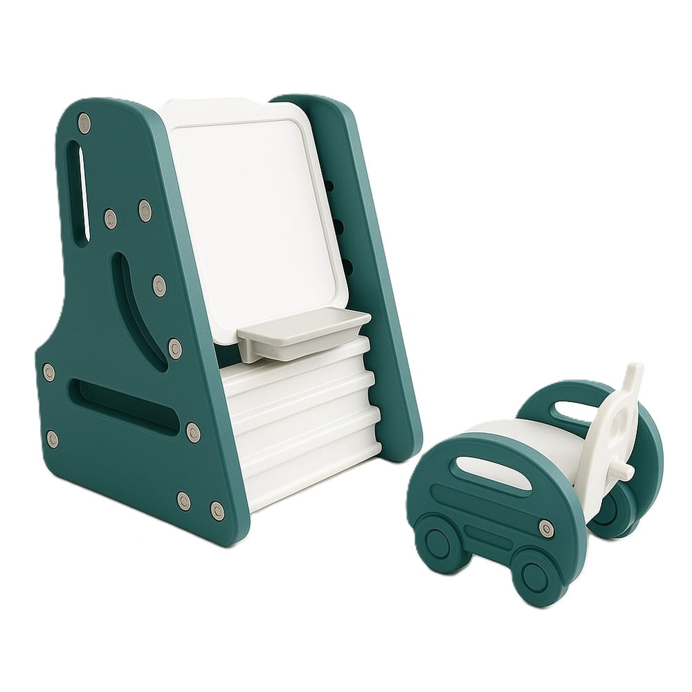 Mesa de Aprendizaje Convertible 3 en 1 Verde