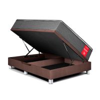 Cama Boxet Super Star Queen Chocolate Paraiso