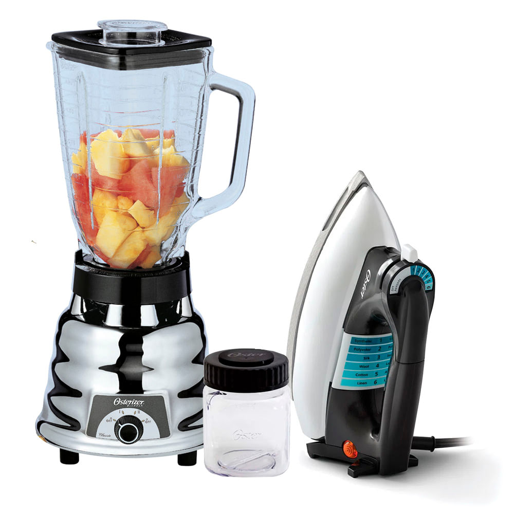 Combo Licuadora clasica Oster 250-22 mas Plancha clasica GCSTBV4119